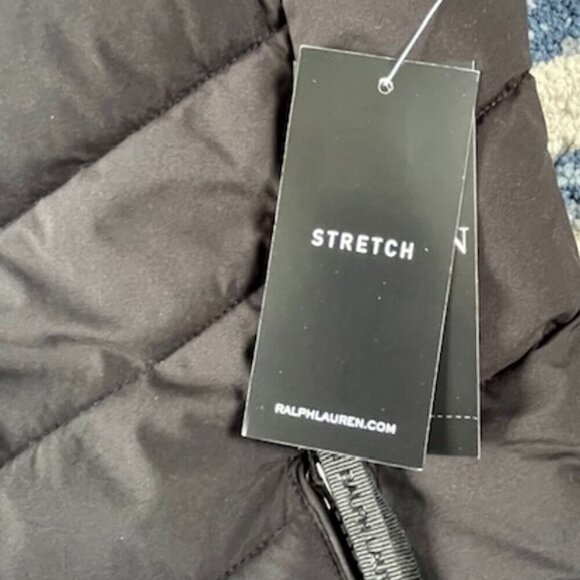 Lauren Ralph Lauren Women's Hooded Stretch Puffer Black Vest Medium NWT $150 - Picture 13 of 16